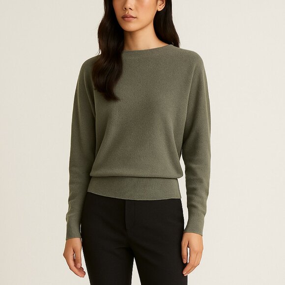 Equipment Suzanne Merino Wool Pullover Sweater XL Dusty Olive NWT - Picture 1 of 8